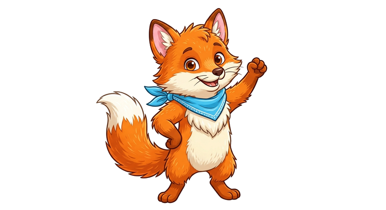 Foxy the adventurer fox